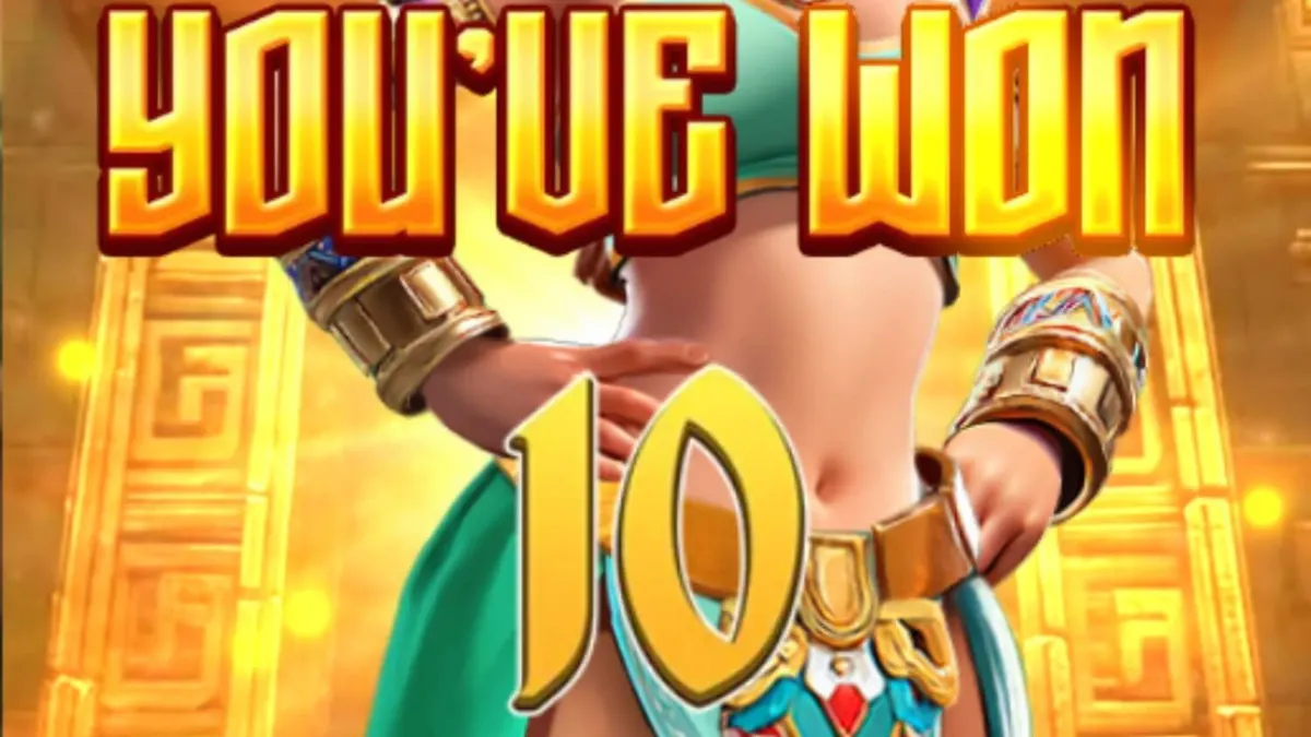 Interface do jogo Legacy of Aztec com templos antigos e símbolos dourados